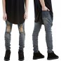 Men Casual Soft Hole Pant Clothing Slim Ripped Jean Skinny Biker Pants Men\'s Straight Denim Jeans T