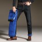 2017new arrival high quality brand blue warm jeans men, Mens winter thicken Stretch Denim zipper pan