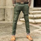 Retro metrosexual man wash old army green male super slim jeans metrosexual man straight casual jean