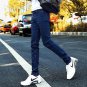 Uwback 2017 New Arrival Summer Men Jeans Pants Washed Tight Black Casual Pants Elasticity Fashion Lo