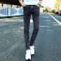 Uwback 2017 New Arrival Summer Men Jeans Pants Washed Tight Black Casual Pants Elasticity Fashion Lo