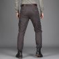 Mens Autumn Stretch Thicken Jeans with Warm Comfortable and breathable Skinny Jean Pants Trousers Si