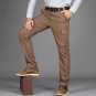 Mens Autumn Stretch Thicken Jeans with Warm Comfortable and breathable Skinny Jean Pants Trousers Si
