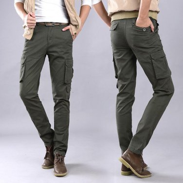Mens Autumn Stretch Thicken Jeans with Warm Comfortable and breathable Skinny Jean Pants Trousers Si