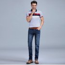 SuLEE Brand 2017Men\'s Cotton Stretch Jeans Scratch Business Style Straight Trousers Male Brand Slim