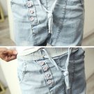 Fashion Men\'s Harem Pants Hip Hop Baggy Loose Fit Denim Pants Drop Crotch Vintage Washed Retro Trou