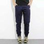 Korean Style Youth Men`s Casual Jeans in 4 Colors Ankle Banded Pants Plus Size 28-40 Brand Clothing