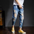 Japan Style Denim Pants Men 2017 Autumn New Fashion Ripped Jeans Mens Brand Clothing Slim Fit Casual