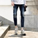 28-38 Simple Design Dark Blue Model Jeans Men Waterwash Denim Overalls Men Brand Clothing Mens Jeans
