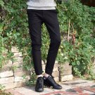 England Drawstring Ankle Length Black Jeans Men Pensil Pants Denim Overalls Men 28-38 Stretch Mens B