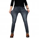 New Brand Men Designer Stretch Casual Straight Leg Denim Jeans Male Regular Fit Cotton Business Trou