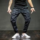 Designer Grey Print Jeans Ankle Length Casual Pants High Quality Brand Clothing Men`s Jogger Jeans H