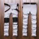 Fashion Mens Designed Straight Slim Fit Denim Jeans Trousers Casual Skinny Pants