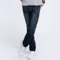 Model Recommend 29-36(no 34)Dark Jeans Denim Slim Fit Pants Mid Stripe Waterwashed Brand Men`s Rippe