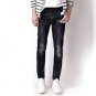 High Grade Distressed Scratch Black Jeans Uomo Knee Designer Stretch Jeans Men Pants Balplein Brand