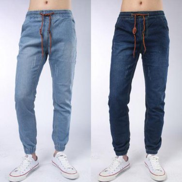 Casual Newest 2018 Men Trousers Full Length Jeans Straight Leg Slim Fit Wash Denim Pants