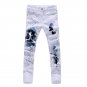 2016 autumn fashion printed men jeans pants skinny denim straight pants trousers 28-36 CYG76