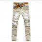2016 candy color men\'s jeans elastic waist denim male trouser skinny jeans for men 28-36 CYG156