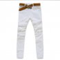 2016 skinny men jeans pants white color denim cotton trousers pantalon homme 3 colors 28-36 CYG154