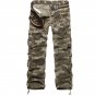 Men Cargo Pants Multi-pockets Baggy Jean Pants Cotton Military Camouflage Trousers Loose Baggy Tacti