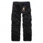 Men Cargo Pants Multi-pockets Baggy Jean Pants Cotton Military Camouflage Trousers Loose Baggy Tacti