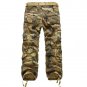 Men Cargo Pants Multi-pockets Baggy Jean Pants Cotton Military Camouflage Trousers Loose Baggy Tacti