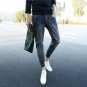 2016 Jeans Fashion Personality Hole Jeans Pants Men Cultivating Beam Literary men Feet Pants influx 