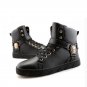 spring high top skull chelsea shoes men luxury brand white trainers designer golden casual shoes hip