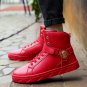 spring high top skull chelsea shoes men luxury brand white trainers designer golden casual shoes hip