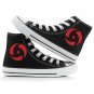 Men Unisex canvas shoes Japanese anime Naruto lace up print canvas casual shoes casual Shoes gumshoe