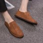 Brand Low Price Mens Breathable High Quality Casual Shoes PU Leather Casual Shoes Slip on Men Fashio