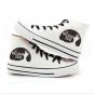 fluorescence men canvas casual shoes Horror film 2017 spring American THE WALKING DEAD printed shoes