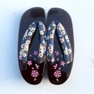 Women flip-flops summer sandals platform wedge rubber non-slip Japanese geta cosplay wooden slipper 