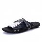 Summer Men Casual Genuine Leather Slippers Breathable Comfortable Shoes Classic Beach Sandals Massag