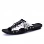 Summer Men Casual Genuine Leather Slippers Breathable Comfortable Shoes Classic Beach Sandals Massag