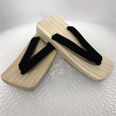 Summer Sandals Man Flip-Flops Japanese Geta Wooden Clogs Slippers Cosplay Mens Bench Geta SandalsFla