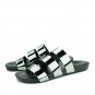 Designer Version Mens Summer Beach Sandals Luxury Brand Pantent Leather Casual Shoes Men Flat Slippe