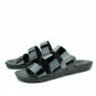 Designer Version Mens Summer Beach Sandals Luxury Brand Pantent Leather Casual Shoes Men Flat Slippe
