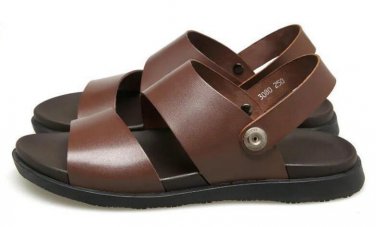 Men\'s leather sandals  high quality male beach shoes mens real leather slippers men casual sandals