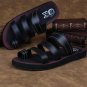 Brand Leather Men Flip Flops Summer Sandals Men\'s Male Brand Designer Slippers For Seaside Beach Ca
