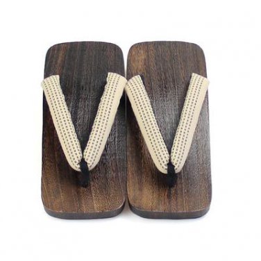 Heel flip flops Men sandals  summer man geta Japanese geta clogs shoes platform wooden slippers paul