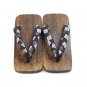 Heel flip flops Men sandals summer man geta Japanese geta clogs shoes platform wooden slippers paul