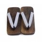 Heel flip flops Men sandals summer man geta Japanese geta clogs shoes platform wooden slippers paul