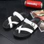 Cow Leather Sandals Men Black Flip Flops Casual Flat Sandals Summer Beach Slipper Men Comfort Design