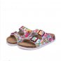 Man Cork Slipper Sandals New Summer Men Patchwork Beach Slides Double Buckle Flip Flops Shoe Black B