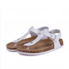 35-43 Fashion Cork Slipper Sandals  New Summer Men Patchwork Beach Slides Double Buckle Flip Flops S