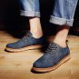 Mens Shoes England Autumn Winter Warm Cow Suede Casual Mens Oxfords Outdoor Man Platform Desert Form
