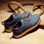 Mens Shoes England Autumn Winter Warm Cow Suede Casual Mens Oxfords Outdoor Man Platform Desert Form