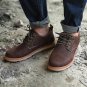 Mens Shoes England Autumn Winter Warm Cow Suede Casual Mens Oxfords Outdoor Man Platform Desert Form