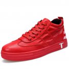New Fashion Casual Shoes For Men Pu Leather Lace Up Men Sneakers With Fur Winter Warm Mens Casual Sh